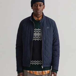 GANT QUILTED NAVY WINDCHEATER JACKET 7006080 433 (122)