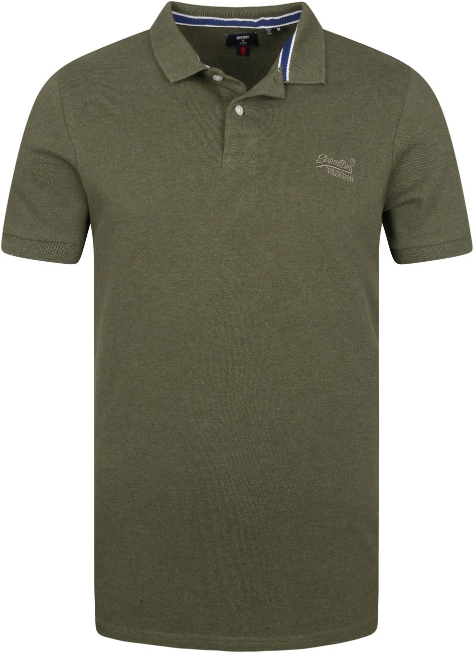 SUPERDRY CLASSIC PIQUE GREEN POLO – Noels Menswear