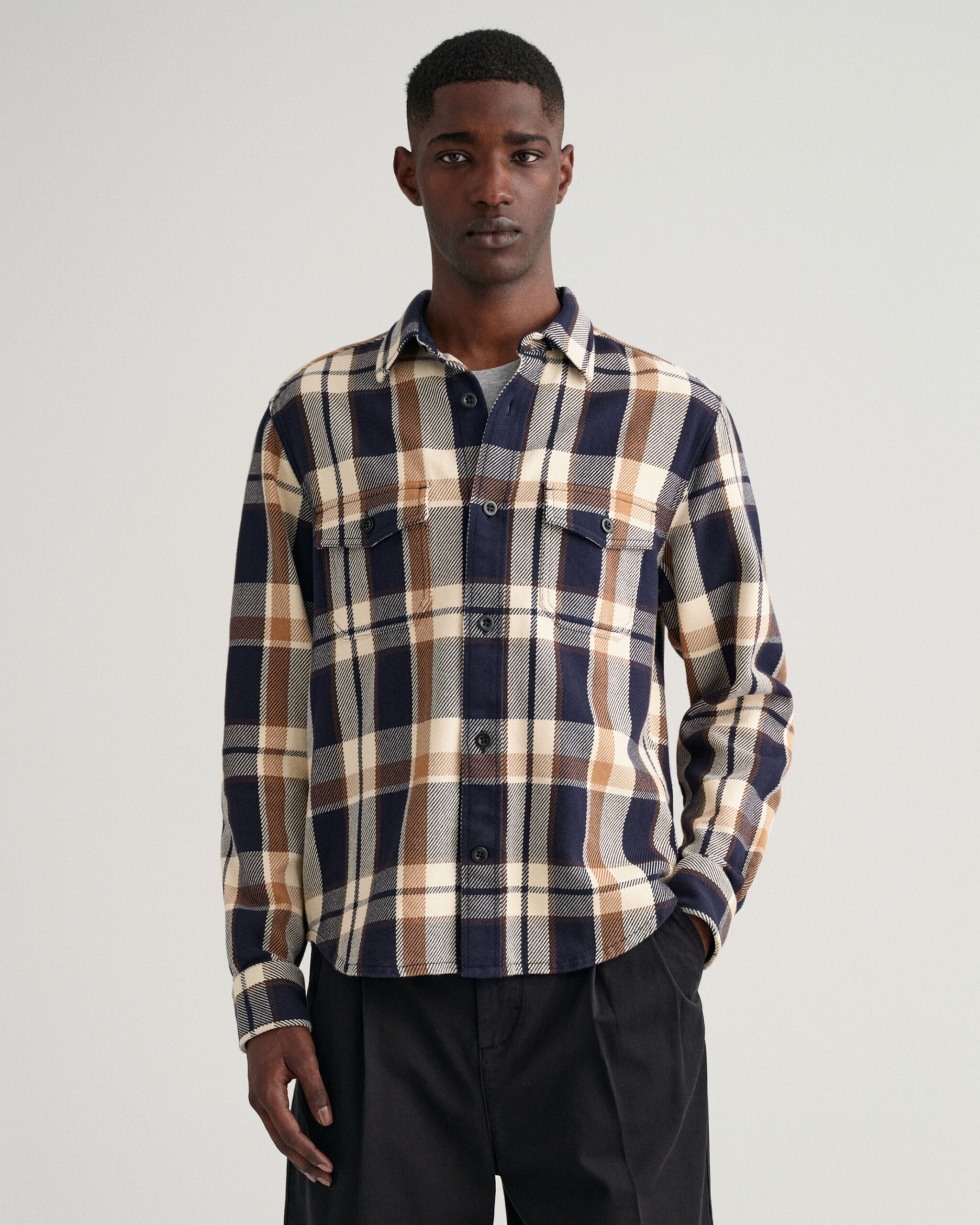 GANT HEAVY TWILL CHECK OVERSHIRT – Noels Menswear